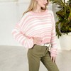 Anna-Kaci Women's Striped Knit Sweater with Long Sleeves and Relaxed Fit - 2 of 4