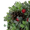 Northlight Berry Wand Pine Cone Glittered Topiary Ball Christmas Ornament - 7" - 2 of 3