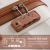 SKONYON 3 Piece Hardshell Luggage Sets Checked Spinner Luggage Set with YKK Zipper and TSA Lock - 3 of 4