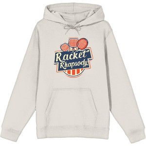 Padel Tennis "Racket Rhapsody" Adult Long Sleeve Hoodie - 1 of 2