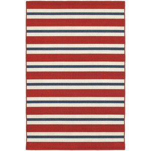 Marlowe Striped Patio Rug - 1 of 4