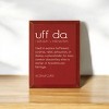 Slickblue Uff Da Wood Sign, Solid Knotty Pine, 9x12 Wall Decor, Rustic Scandinavian Style, Color Options - 2 of 3