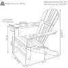 Sunnydaze Outdoor Lake Style Adirondack Chair with Cup Holder - image 3 of 4