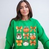 Simply Sage Market Women's Graphic Sweatshirt Coquette Fall Pumpkin and Bows - 2 of 4