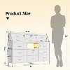 Jojoka,Dresser for Bedroom with 14 Drawers, 55" W Dresser with Side Pocket, Fabric Dressers & Chests of Drawers with Shelves, Sturdy Frame, Wood Top - 2 of 4