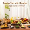 Attop Serving Tray with Handles,Square Large Serving Platters for Home Decor,Ottoman,Bed,Kitchen,Bathroom, Breakfast,Bar - 4 of 4