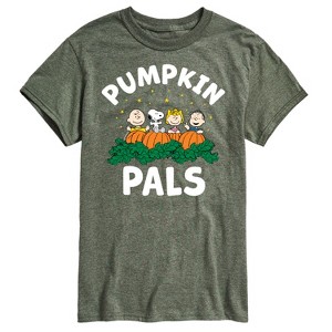 Men's - Peanuts - Pumpkin Pals Short Sleeve Graphic T-Shirt - 1 of 4