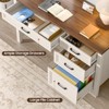 Executive Desk with Ample File Drawer, Large Home Writing Desk - 4 of 4