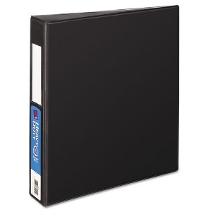 Avery Heavy-Duty Non-View Binder with DuraHinge and One Touch EZD Rings, 3 Rings, 1.5" Capacity, 11 x 8.5, Black - 1 of 4