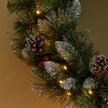 Artificial Greenery Wreath for Wedding Christmas Wreath with Eucalyptus Berries Flowers, Indoor Outdoor Wreaths for Wedding Table Party Home Decor - 4 of 4