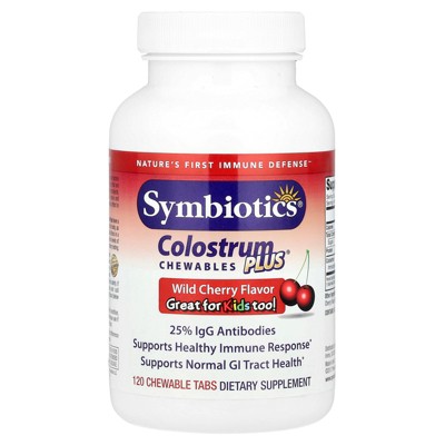 Symbiotics Colostrum Plus® Chewables, Wild Cherry , 120 Chewable Tabs
