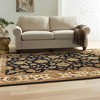 Black Gold And Tan Oriental Hand Tufted Area Rug - 2 of 4