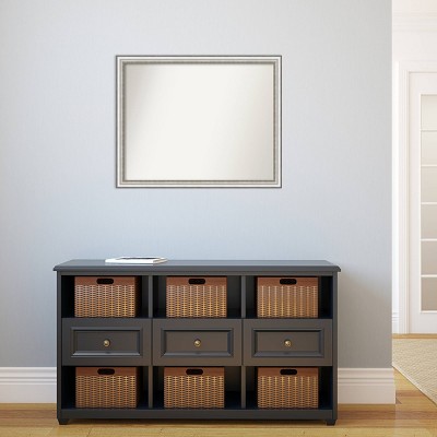 31" x 25" Silver Rectangular Wall Mounted Bathroom Mirror