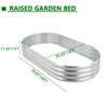 Galvanized Steel Raised Garden Bed, Metal Planter Boxes Outdoor For Vegetables, Flowers, Herbs, and Succulents - 2 of 4
