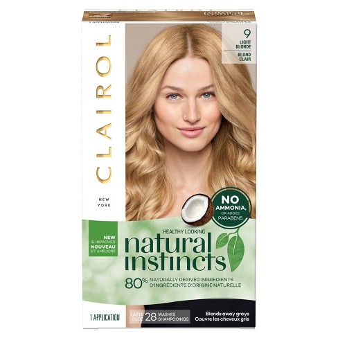 Clairol Natural Instincts Non Permanent Hair Color 9 Light