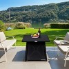 Tangkula 50,000 BTU Square Outdoor Propane Fire Pit Table with Waterproof Cover Lava Rock - 2 of 4