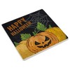 Coasterstone 4.25 In Halloween Hauntings Tile Coaster Ghosts Ghouls Spiders Haunted Coasters - image 3 of 3