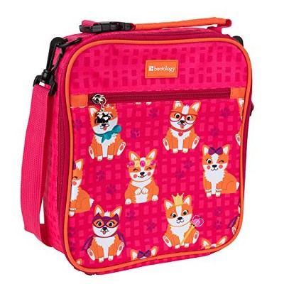 Convertible Insulated Reusable Lunch Bag Tote For Kids and Adults - Unique Straps Converts to a Lunch Box, Shoulder Bag, Or Backpack for School or Work - Corgi