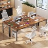 Aheaplus 78.8'' W Rectangle Computer Desk with Power Outlet - 3 of 4