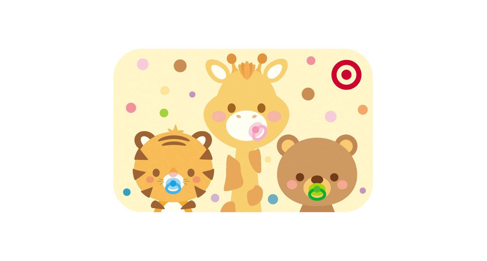 3 Cute Animals Target GiftCard