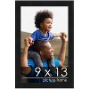 PosterPalooza | Photo Size Modernist Black Picture Frame - UV Acrylic, Foam Board Backing, Hanging Hardware - 2 of 4