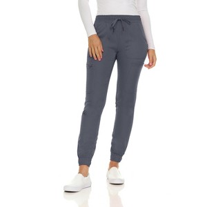 Medichic Women's Seven Pocket Cargo Scrub Pants Joggers with 4-Way Stretch - 1 of 4