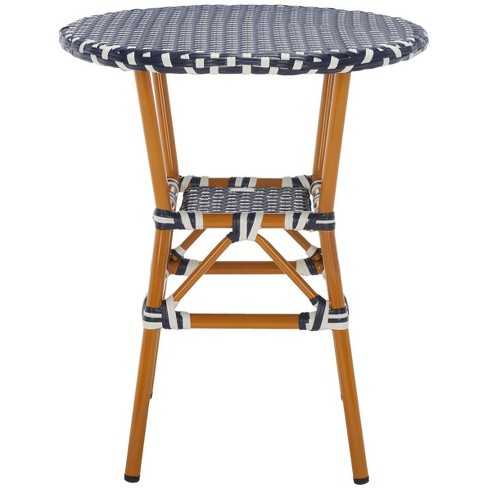 California Indoor/outdoor Bistro Table - Navy/white - Safavieh : Target