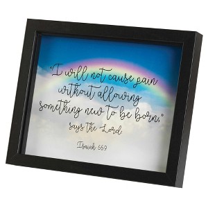 Dicksons Will Not Cause Pain Without Born Again Rainbow 11 x 9 MDF Shadow Box Wall and Table Top Frame - 1 of 3