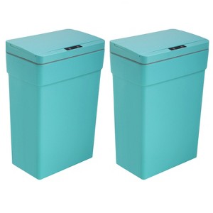 FDW Trash Can 13 Gallon 50 Liter Touchless Trash Bin with Lid Plastic Kitchen Waste Bin Quiet Operation &  Adjustable Sensitivity - 1 of 4