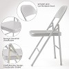 Folding Chairs Set of 4 - Metal Chairs, Hold Up to 350 Pounds, Foldable for Outside & Indoor Use - 4 of 4