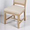 4-Piece Retro Style Upholstered Dining Chair Set, Solid Rubberwood Legs, High-Density Foam, for Dining Room or Kitchen - 3 of 4