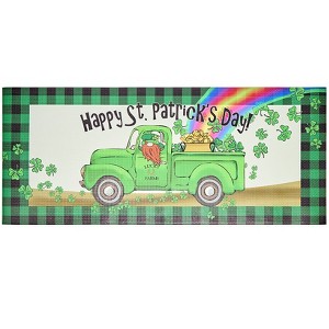 The Lakeside Collection St Patricks Day Kitchen Comfort Accent Rug or Runner Rug Lucky Farms - Runner - 1 of 4