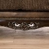 HOMES: Inside + Out Frazer 73" Loveseat Traditional with Nailhead Trim Brown - 3 of 4