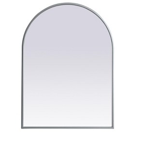Elegant Lighting Metal Frame Arch Mirror 22x30 Inch in Silver - 1 of 4