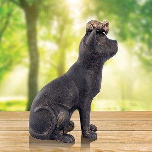 SPI Home Rivalry Garden Sculpture – 13-Inch Cast Aluminum Animal Statue with Playful Cat and Dog in Antique Bronze Finish - 1 of 4