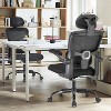Fontoi Task and Office Chairs, Ergonomic Chair with Flip-up Armrests and Adjustable Lumbar Support for Home Office, Black, 26.18"*45.66"*26.18" - 4 of 4