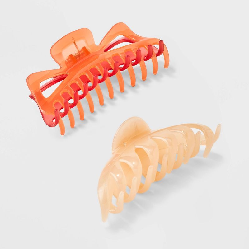 Jumbo Claw Hair Clip Set 2pc - Wild Fable™, 1 of 3
