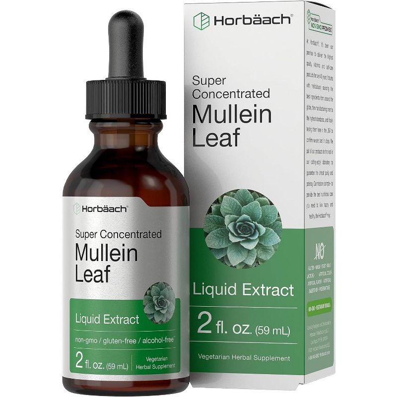 Horbaach Mullein Leaf Liquid Extract | 2 fl oz, 1 of 4