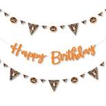 Big Dot of Happiness Gone Hunting - Deer Hunting Camo Birthday Party Letter Banner Decoration - 36 Banner Cutouts and Happy Birthday Banner Letters