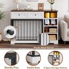Whizmax 47" Dog Crate Furniture - Wooden TV Stand Kennel with 2 Drawers & 4 Shelves, Decorative Storage Cabinet for Large Dogs, Indoor Pet Cage - 4 of 4