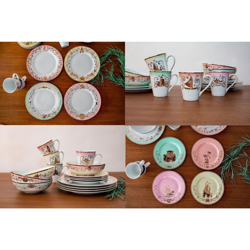 Disney Princess 16-Piece Ceramic Dinnerware Set Collection 3 | Plates, Bowls & Mugs, 5 of 7