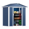 SUXXAN 5.3ft. W x 4 ft. D Galvanized Steel Storage Shed, Outdoor Metal Storage Shed with Sliding Door - 4 of 4