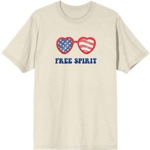 Americana Free Spirit Men's Natural T-Shirt - 1 of 3