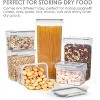 Sealed food storage containers, 24 per pack, made of plastic, suitable for pantry storage, BPA-free, gray. - 4 of 4