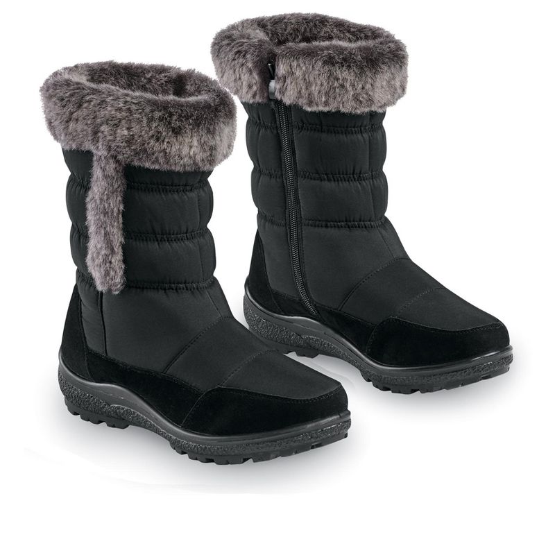 Collections Etc Lightweight, Waterproof Calf-Length Winter Boots, 3 of 5