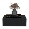 INFURNIC Nightstands Modern Floating Nightstand with Drawer Wall-Mounted Space-Saving Design for Bedroom, Black, 13.4"*15.7"*5.1" - 3 of 4