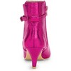 Allegra K Women's Pointed Toe Elastic Kitten Heels Ankle Booties - 3 of 3
