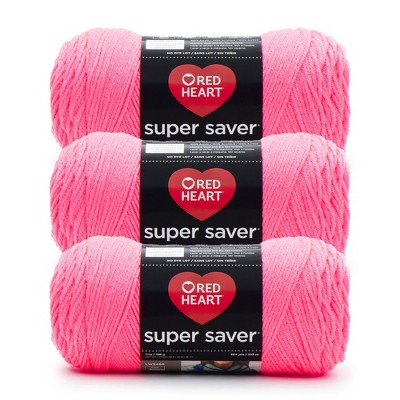 Red Heart Super Saver Yarn 24 Pack-Pretty N' Pink