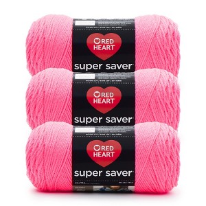 Red Heart Super Saver Yarn 24 Pack-Pretty N' Pink - 1 of 4