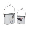 Transpac Metal Holiday Sheep and Cow Containers Set of 2 Decorative Sculptures for Christmas Multicolor Tabletop Decor - 3 of 3